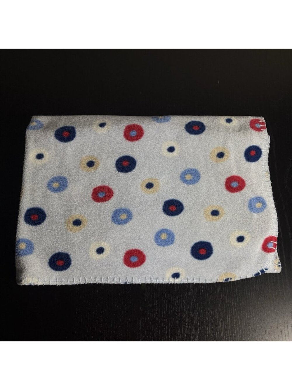 CIRCO Light Blue Fleece Baby Blanket Multicolor Circles Polka-Dots Target